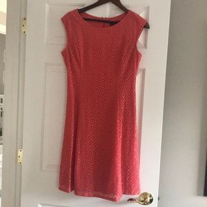 Coral colored dress